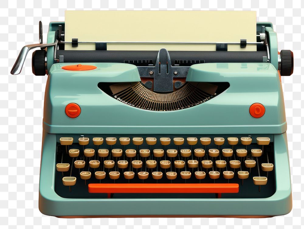 PNG Typewriter electronics technology nostalgia transparent background