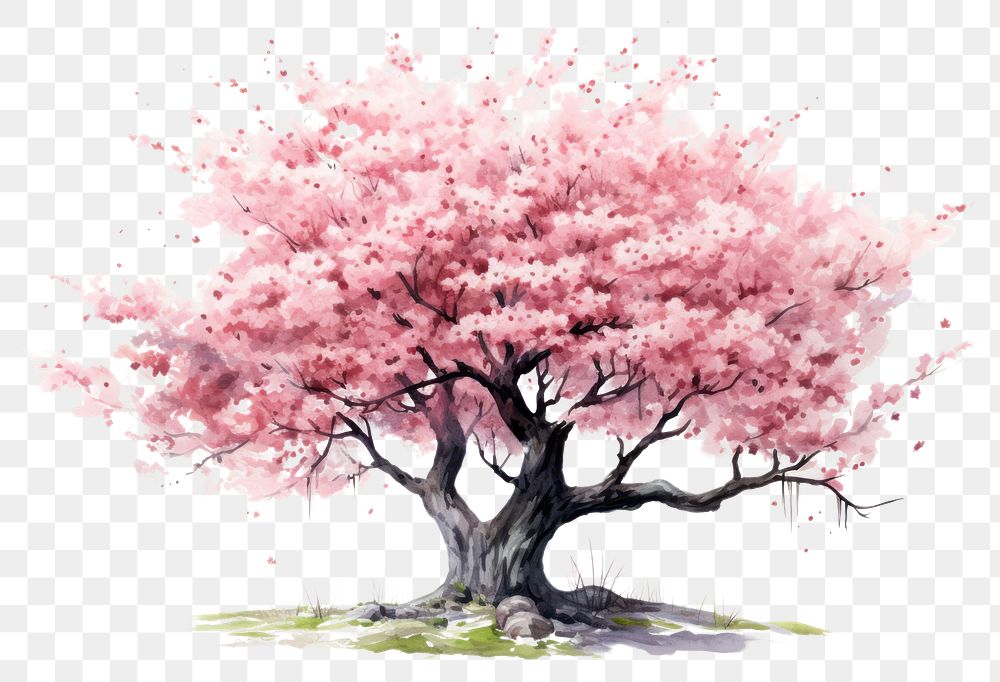 PNG Blossom tree flower cherry. AI generated Image by rawpixel.