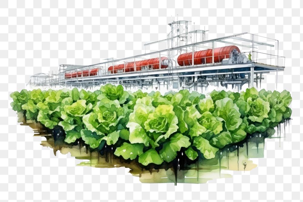 PNG Vegetable lettuce vehicle plant. AI generated Image by rawpixel.