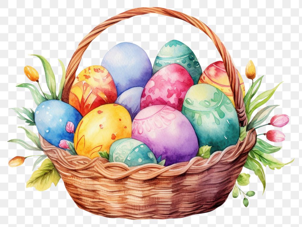 PNG Basket egg easter  