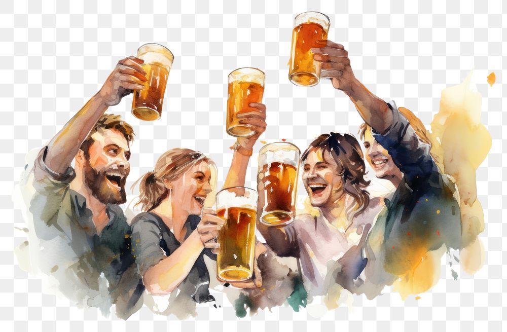PNG Beer drink glass party. AI generated Image by rawpixel.