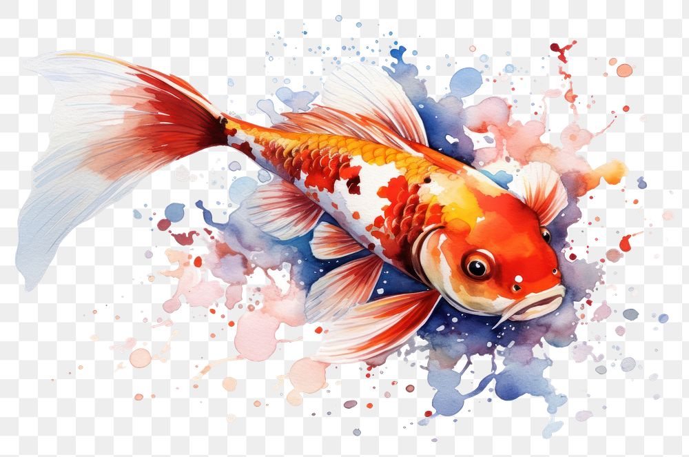 PNG Animal fish carp koi. AI generated Image by rawpixel.
