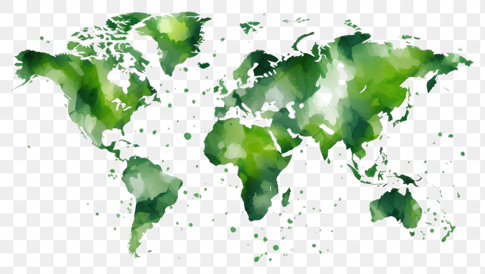 PNG Green backgrounds world leaf. AI generated Image by rawpixel.