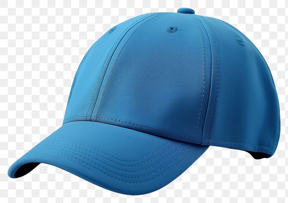 PNG Cap transparent background baseball cap turquoise. 