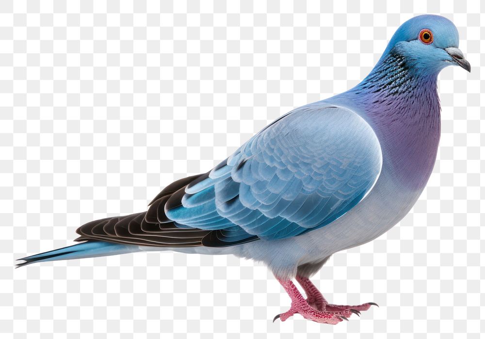 PNG Animal pigeon bird blue. AI generated Image by rawpixel.