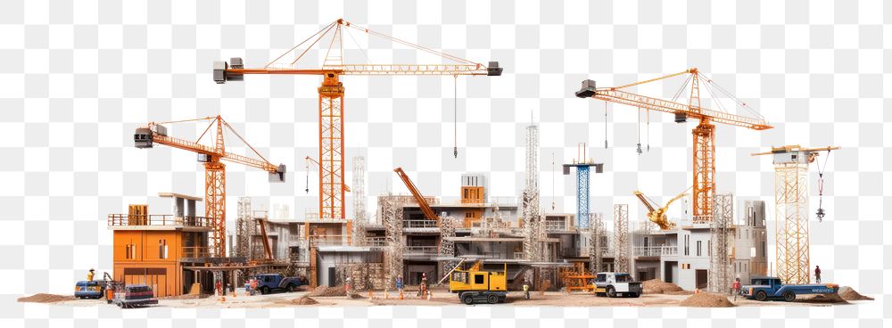 PNG Construction architecture construction site transparent background