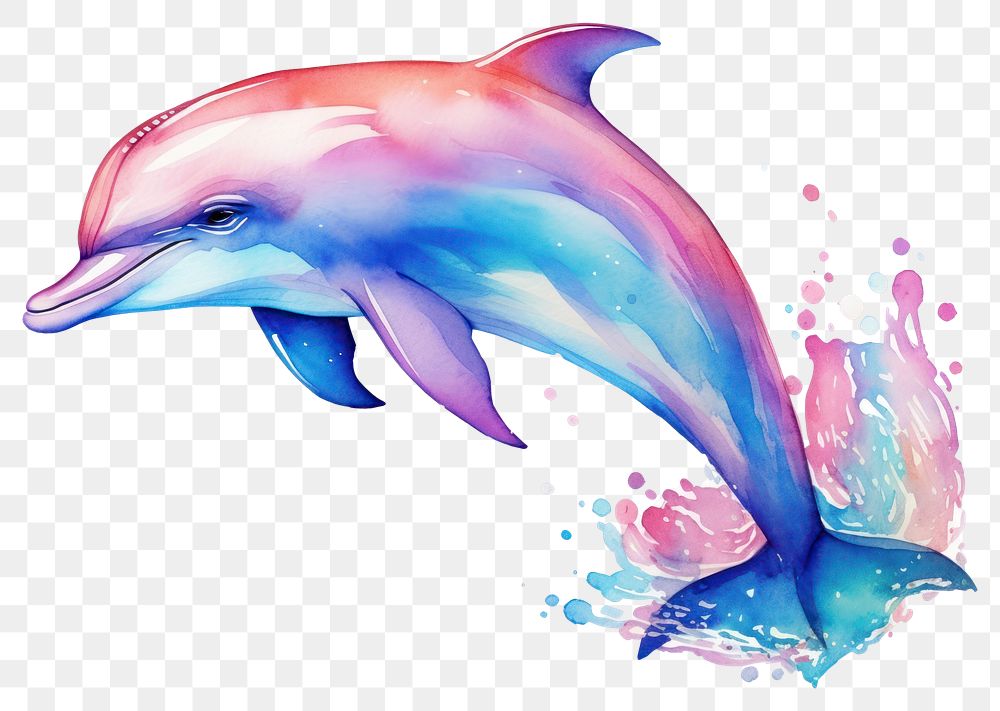 PNG Dolphin animal mammal fish. AI generated Image by rawpixel.