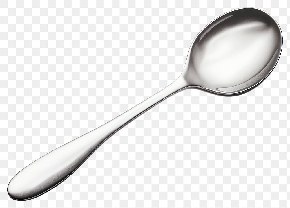PNG Spoon fork white background silverware, digital paint illustration. AI generated image