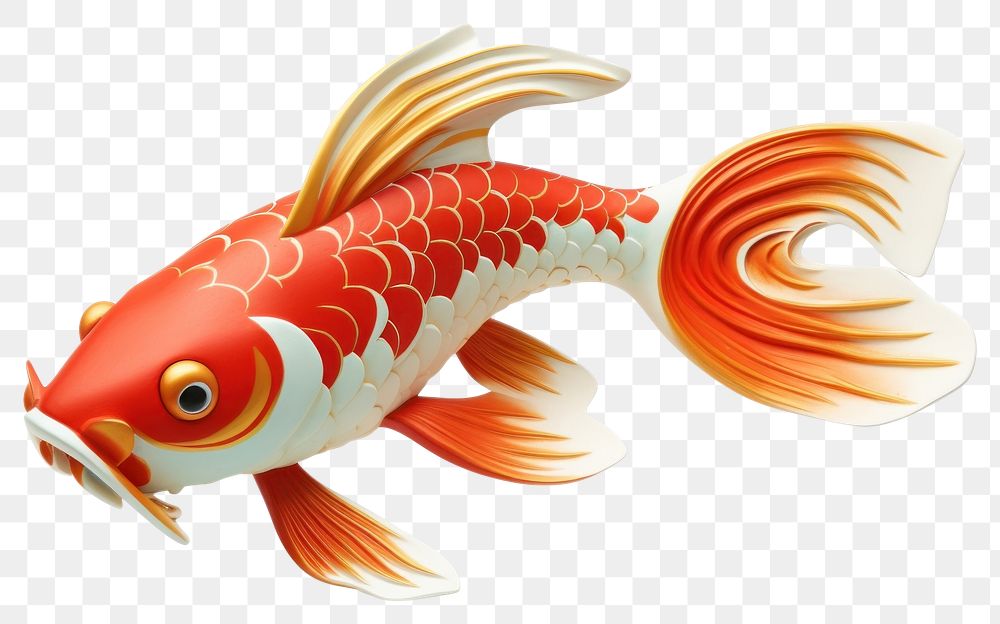 PNG Goldfish animal koi underwater. AI generated Image by rawpixel.