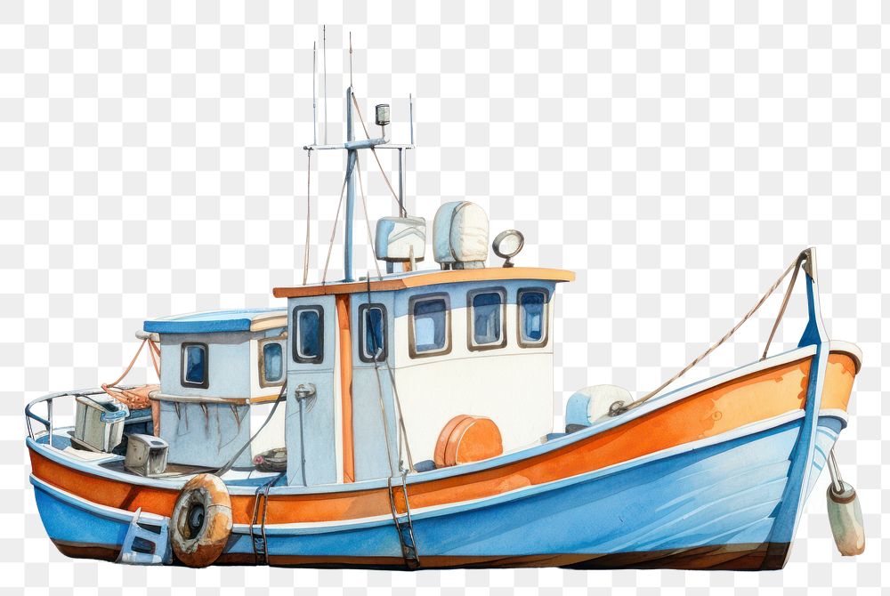 PNG Boat watercraft sailboat vehicle, digital paint illustration. AI generated image