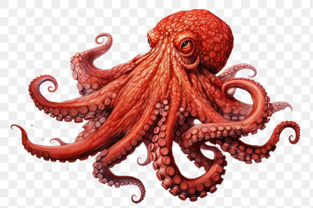 Octopus animal invertebrate cephalopod. AI generated Image by rawpixel.