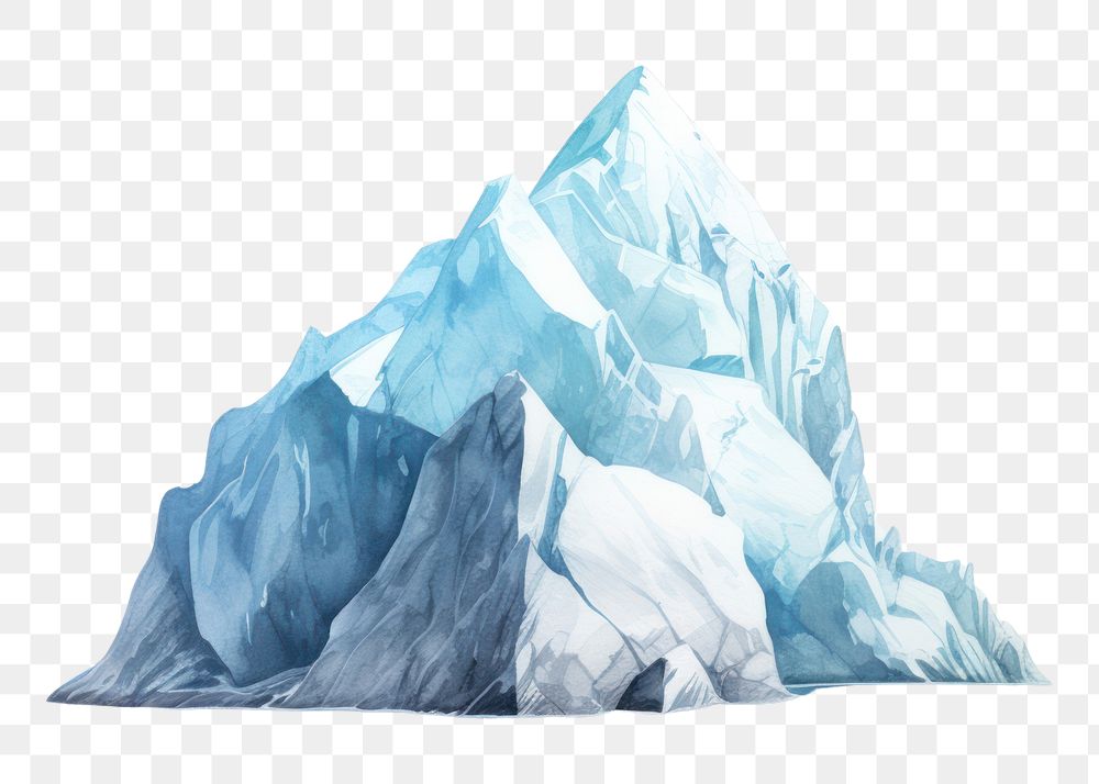 Iceberg nature landscape mountain. AI generated Image by rawpixel.