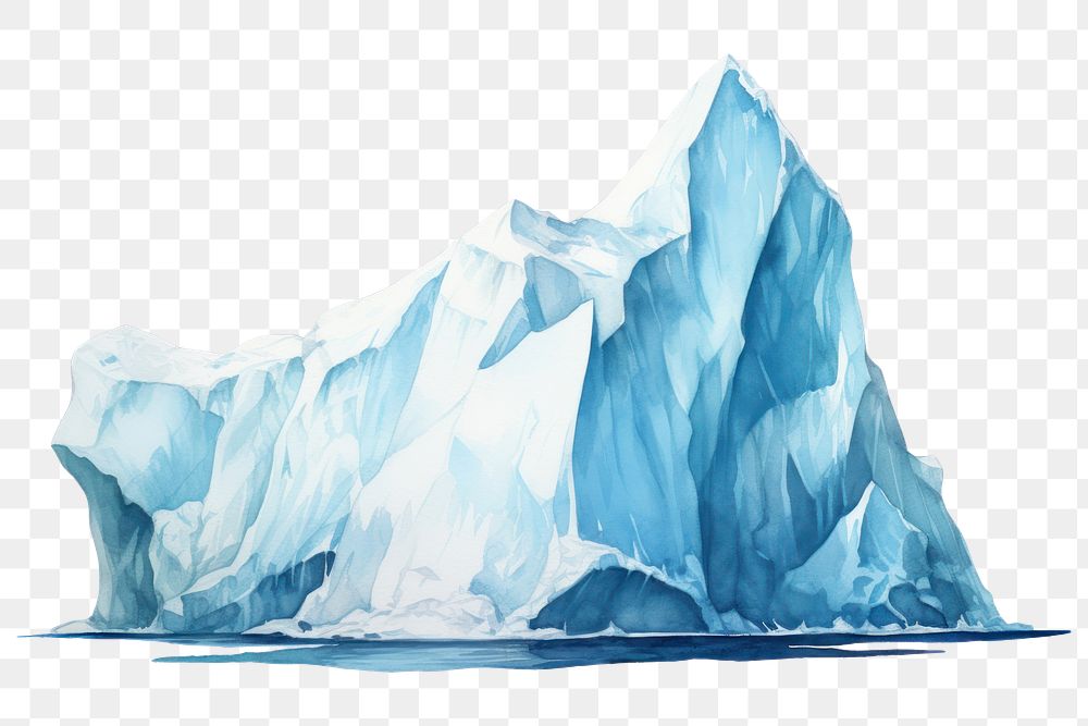 Iceberg nature mountain floating. AI generated Image by rawpixel.