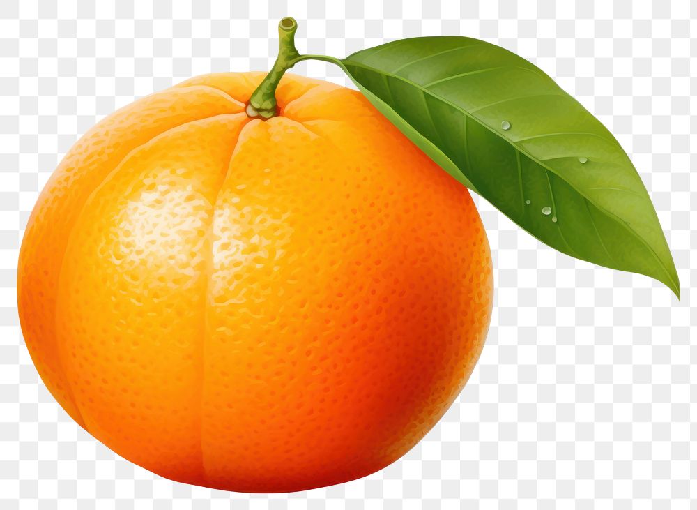 PNG Fruit grapefruit orange plant, digital paint illustration. AI generated image