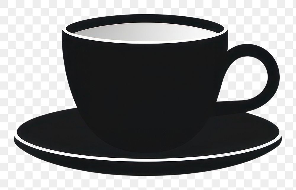 PNG Coffee cup saucer drink. 