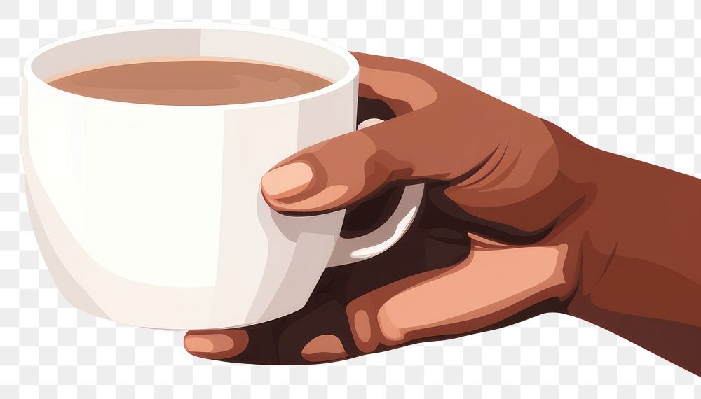 PNG Cup coffee drink hand. 