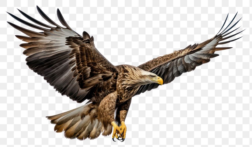 PNG Buzzard vulture animal flying. AI generated Image by rawpixel.