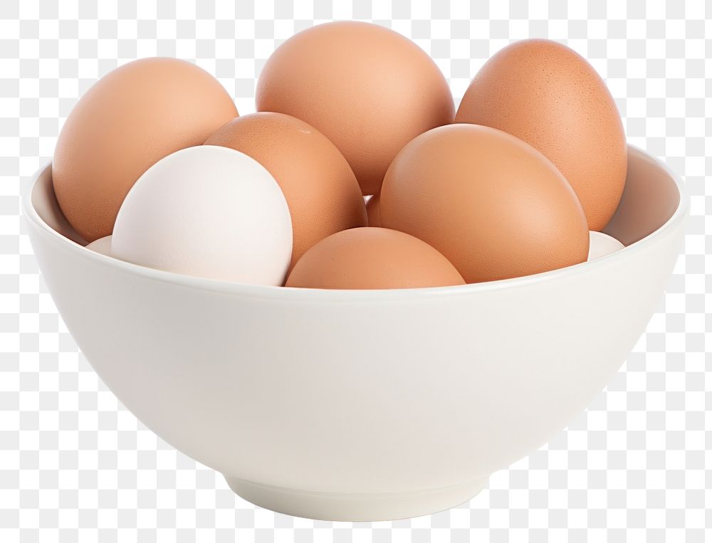PNG Food bowl egg simplicity. AI generated Image by rawpixel.