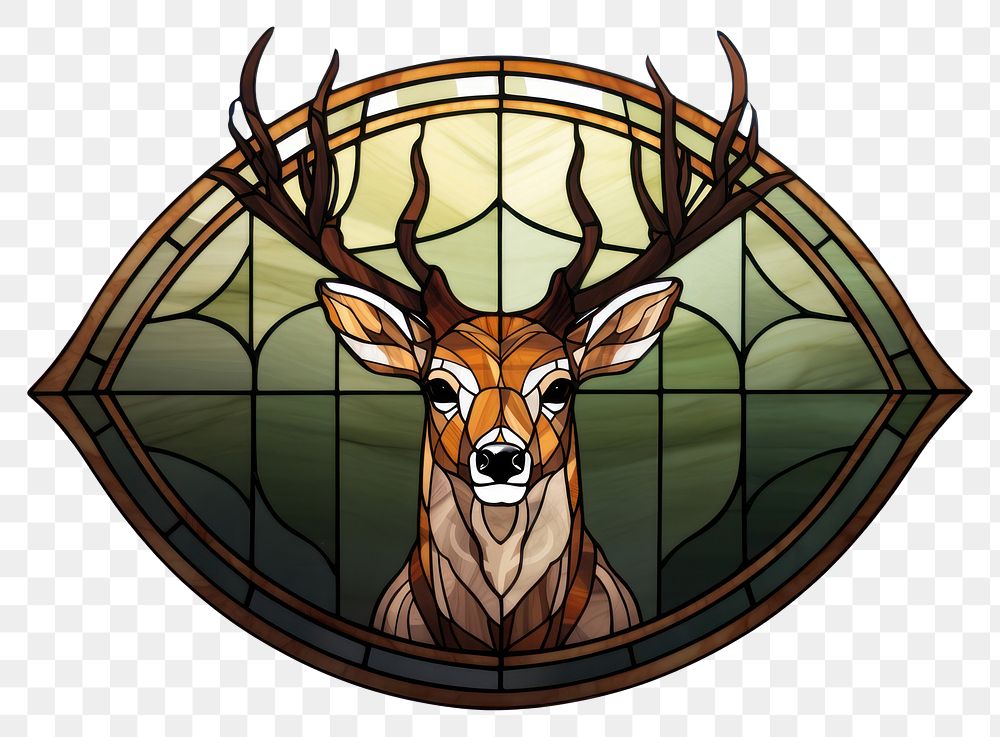 PNG Animal mammal glass deer. AI generated Image by rawpixel.