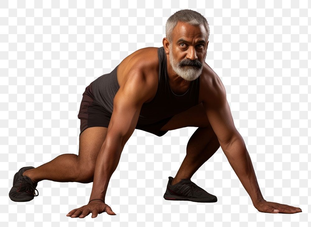 PNG Exercise sports adult man. 