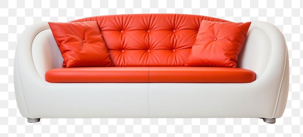 PNG Furniture cushion sofa white background. AI generated Image by rawpixel.