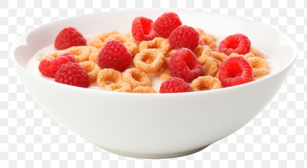 PNG Raspberry cereal fruit food. AI generated Image by rawpixel.