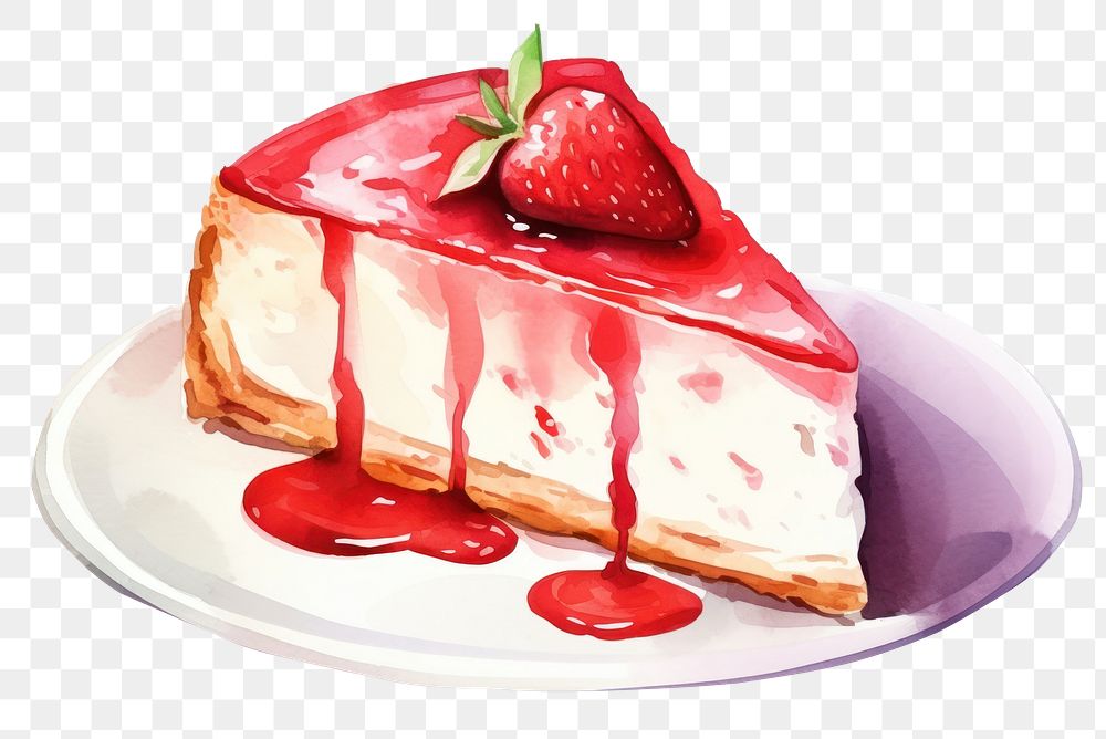 PNG Berry cake strawberry cheesecake. AI generated Image by rawpixel.