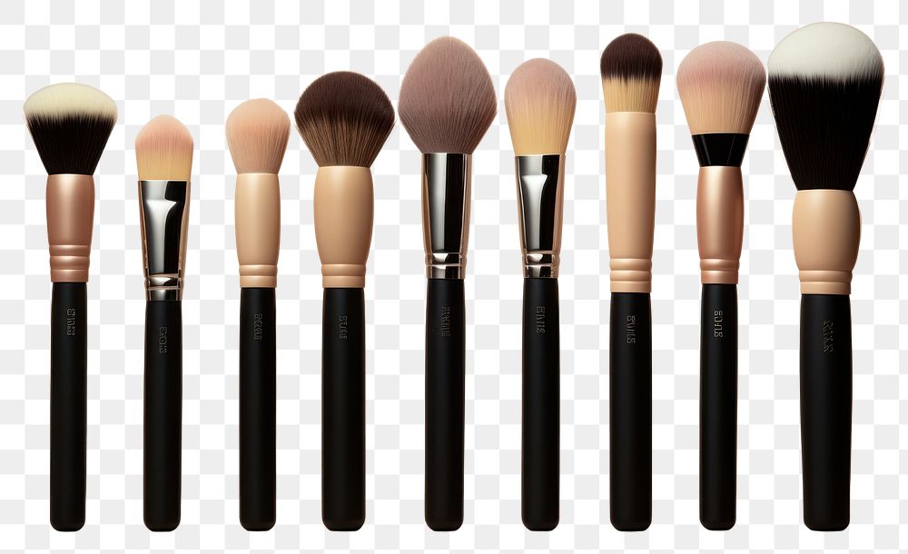 PNG Brush cosmetics tool variation. AI generated Image by rawpixel.
