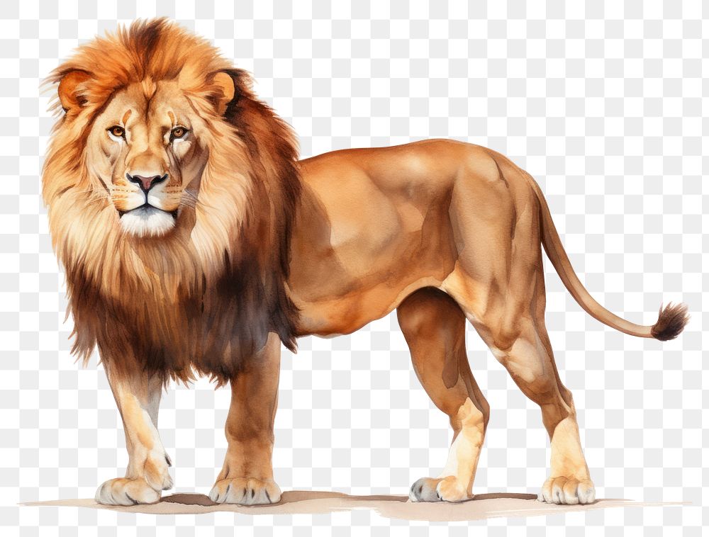 PNG Mammal animal lion carnivora. AI generated Image by rawpixel.