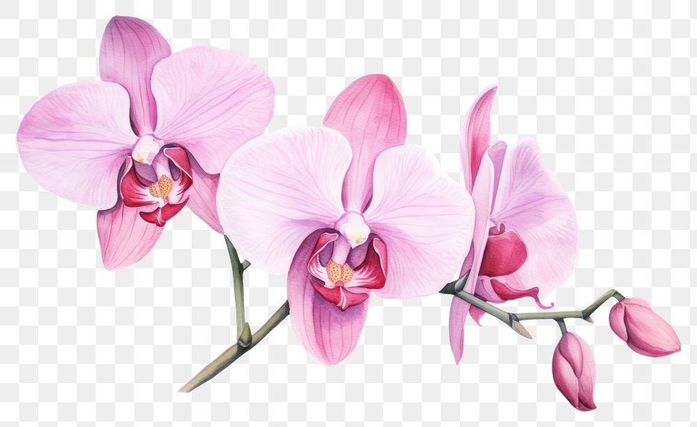 PNG Orchid blossom flower plant. 