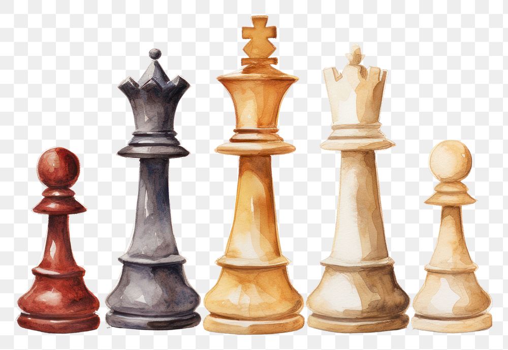 PNG Chess game white background intelligence. 