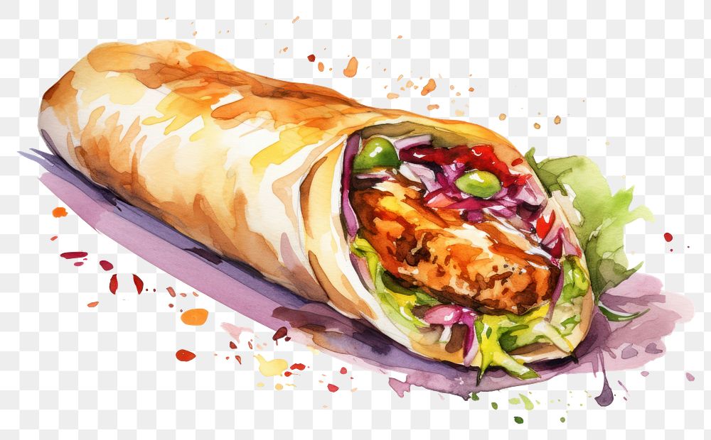 PNG Food burrito paper vegetable. 