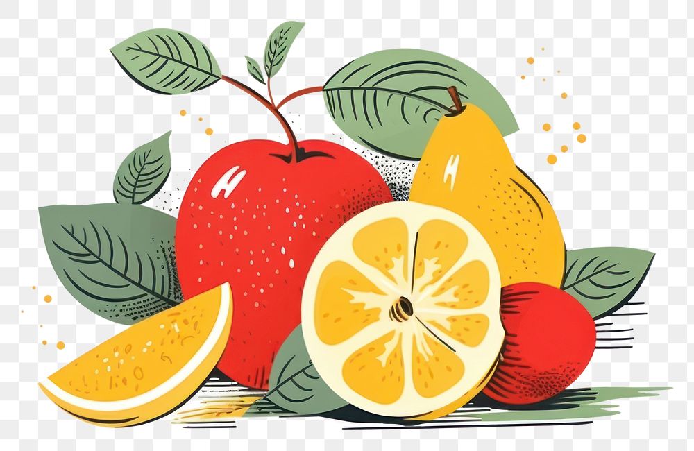 PNG Fruit grapefruit lemon plant. AI generated Image by rawpixel.