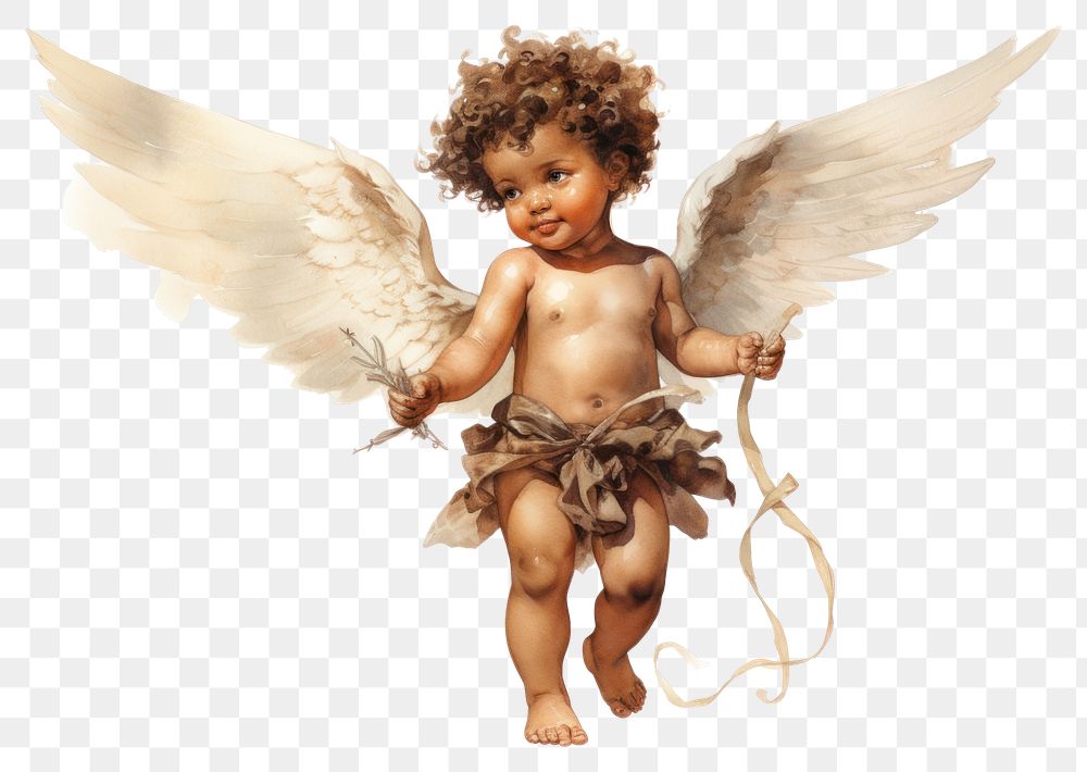 PNG Angel baby representation creativity. AI generated Image by rawpixel.