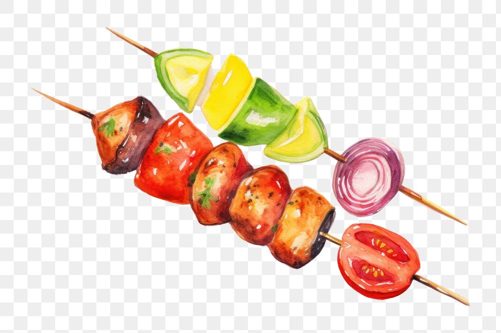 Food invertebrate brochette vegetable. AI generated Image by rawpixel.