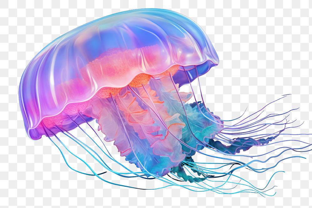 Jellyfish animal invertebrate translucent. | Premium PNG - rawpixel