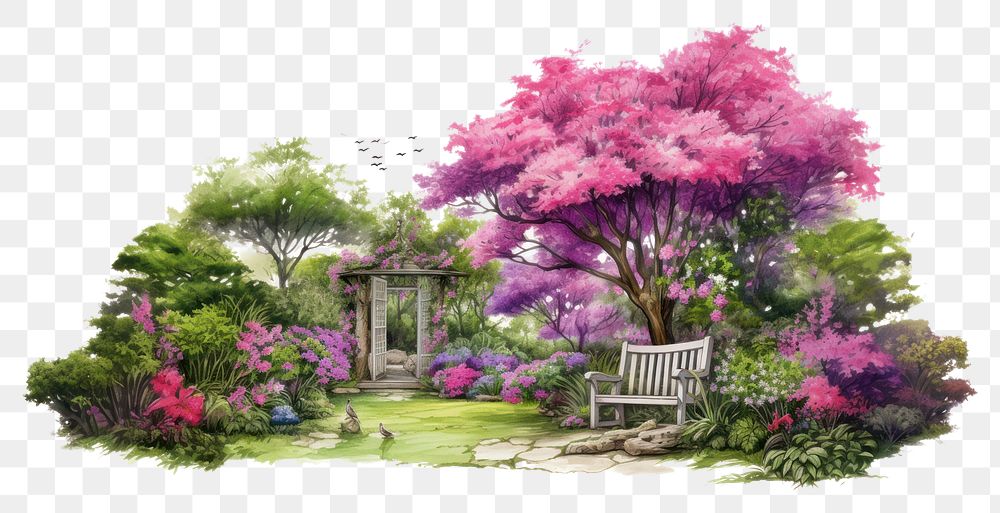 PNG Garden architecture outdoors backyard transparent background