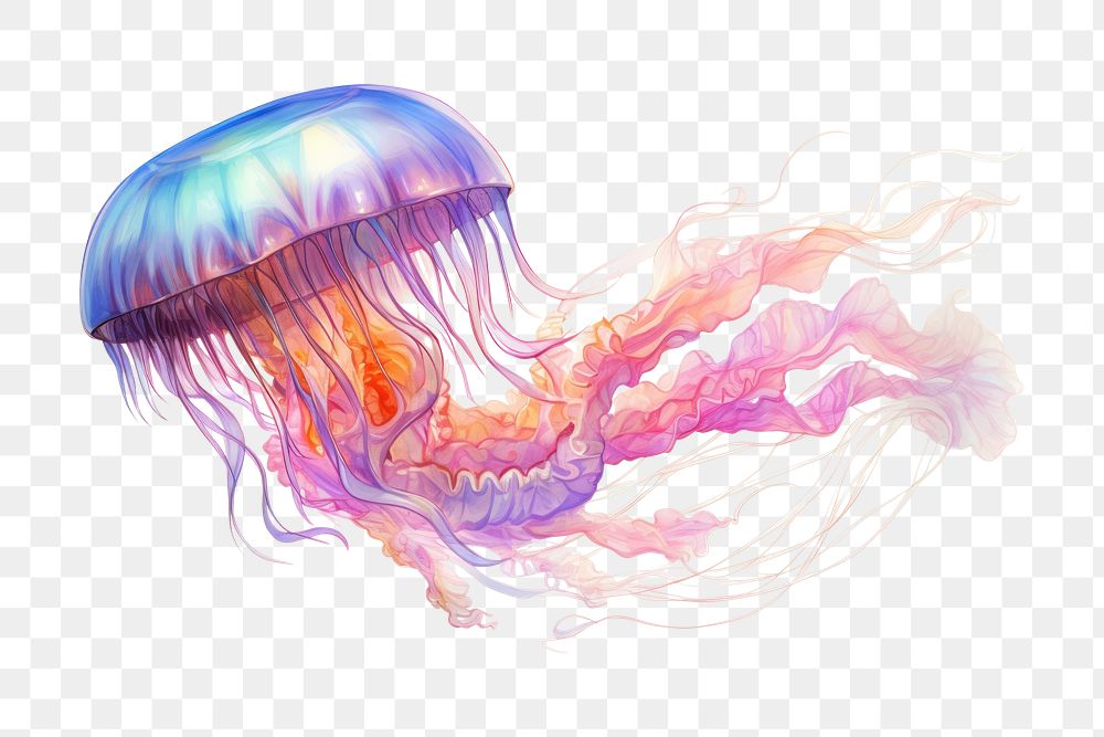 Jellyfish invertebrate transparent cephalopod. | Premium PNG - rawpixel