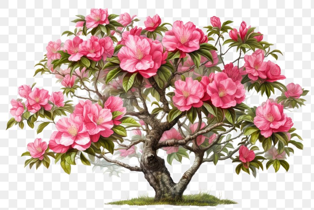 Blossom flower bonsai plant. 