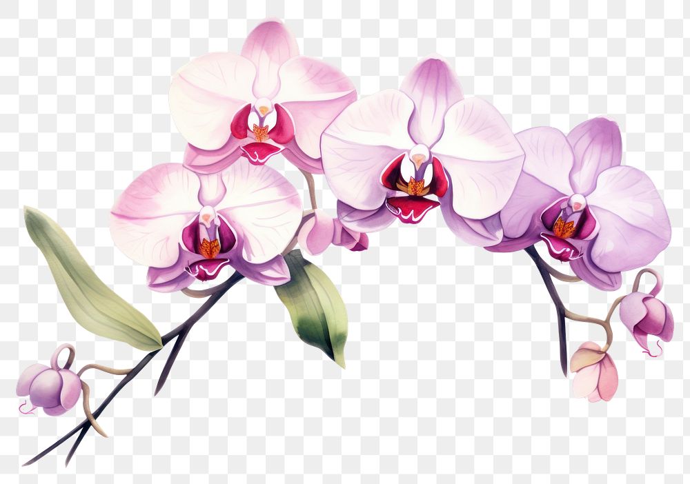 PNG Blossom orchid flower plant. 