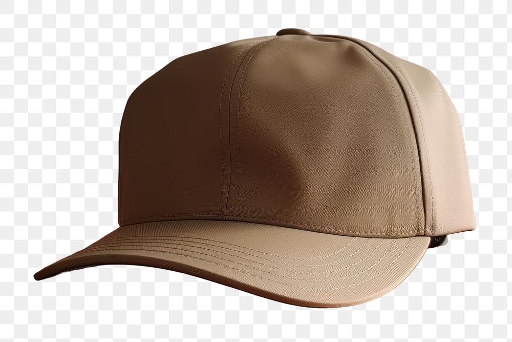 PNG Brown cap headwear headgear. AI generated Image by rawpixel.