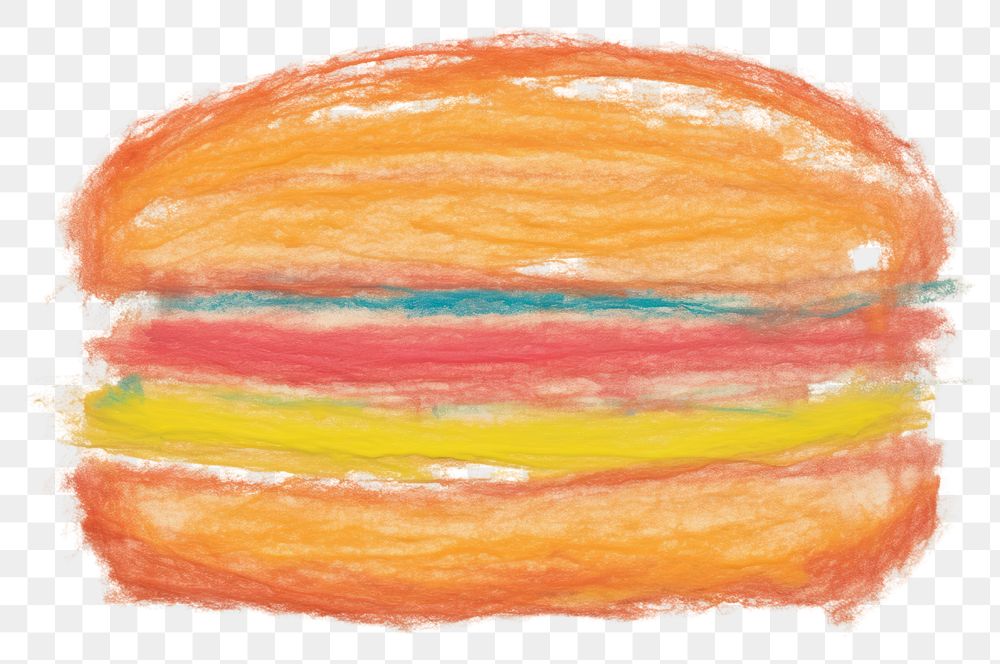 PNG Hamburger painting creativity textured. 