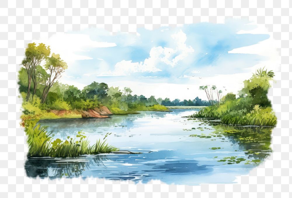 PNG Landscape outdoors painting nature. 