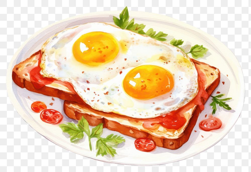 PNG Breakfast plate food egg