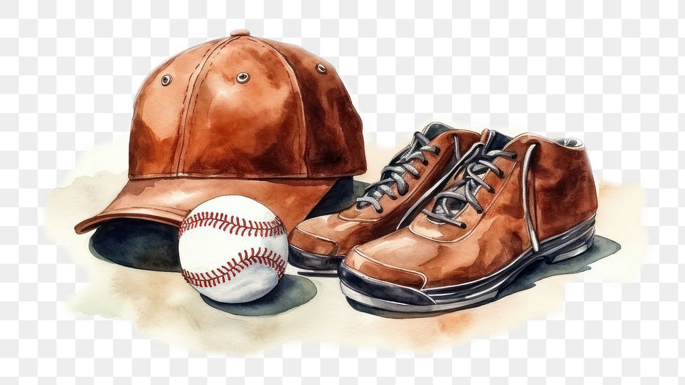 PNG Footwear baseball sports glove. AI generated Image by rawpixel.