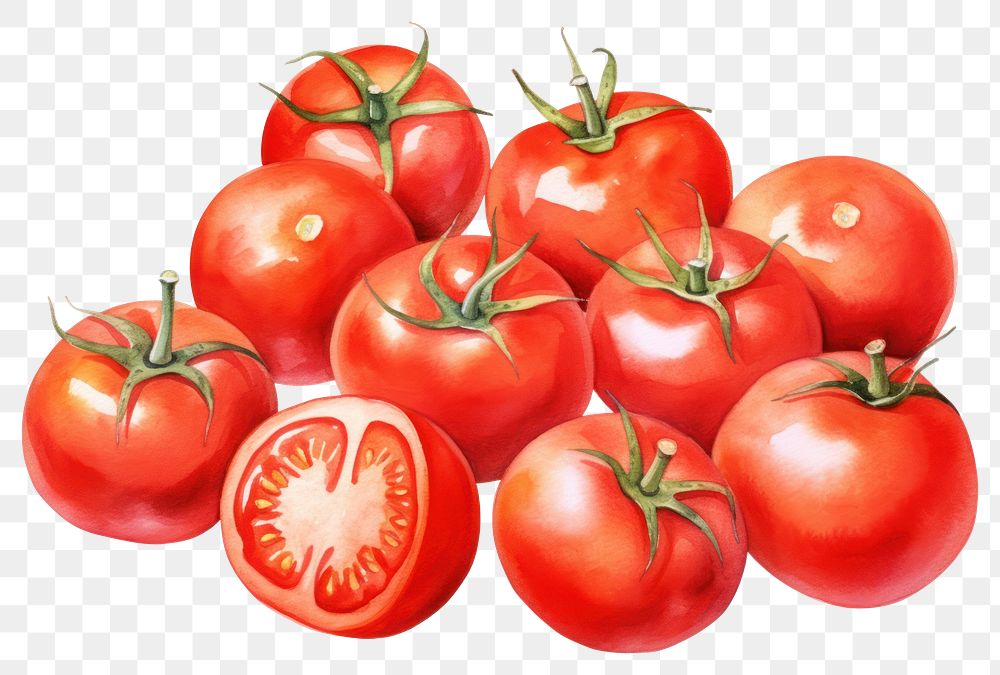 PNG Vegetable tomato fruit plant. AI generated Image by rawpixel.