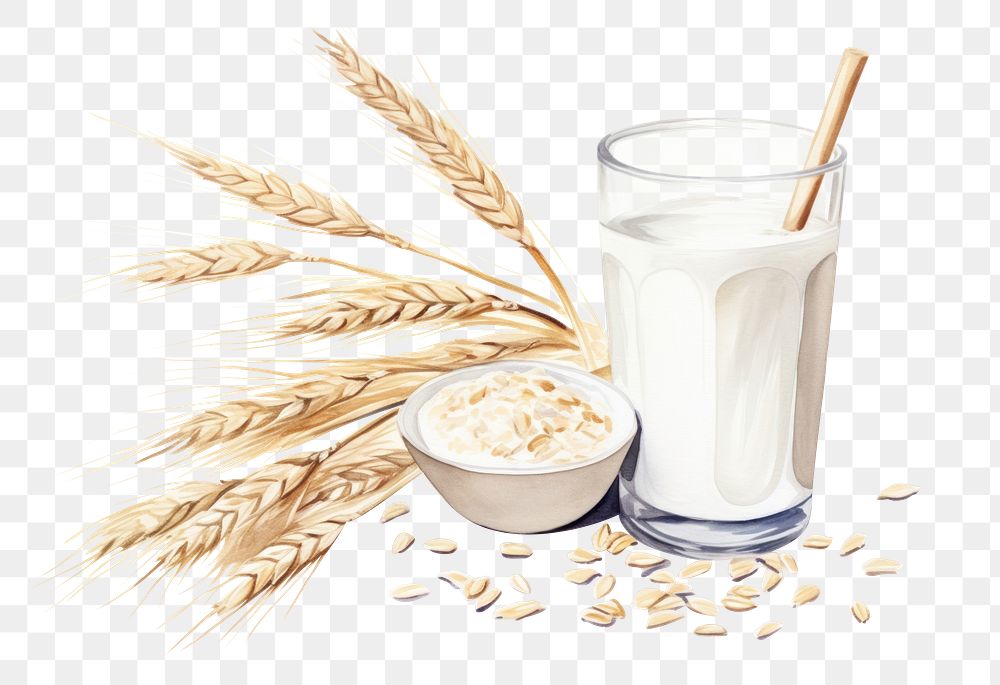 PNG Milk dairy wheat food. AI generated Image by rawpixel.