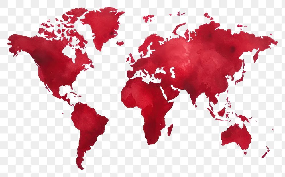 PNG Map backgrounds world red. 