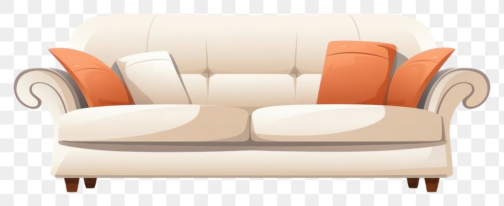 PNG Furniture cushion chair sofa. AI generated Image by rawpixel.
