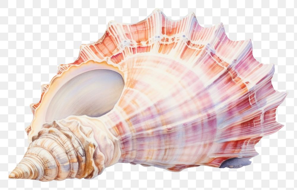 PNG Seashell seafood conch invertebrate. AI generated Image by rawpixel.